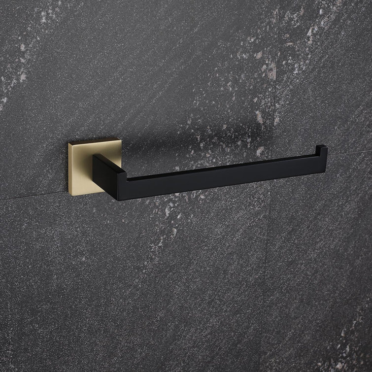 Kaden Ena INC 4piece Bathroom Hardware Accessories Set Black And Gold